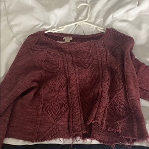Crop top sweater